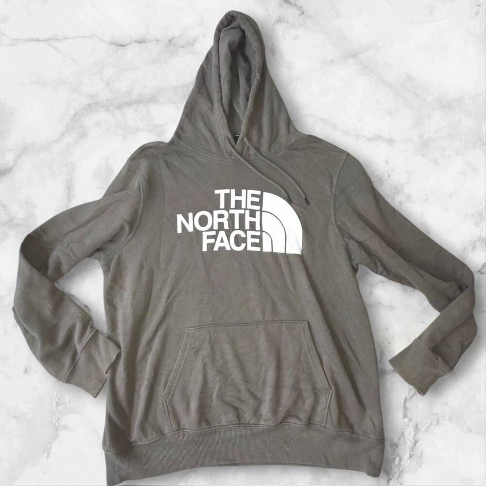 North Face Mens Size Large Gray Hoodie